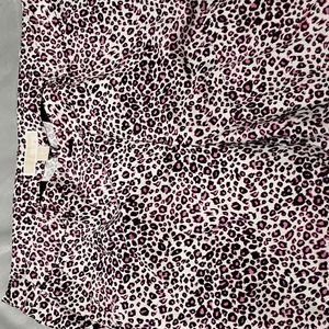 Michael Kors pink leapord print pants size women's 14